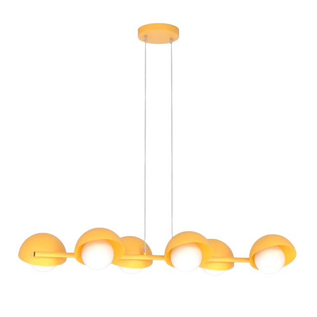 Suspension Nordessa orange (4 lumières)