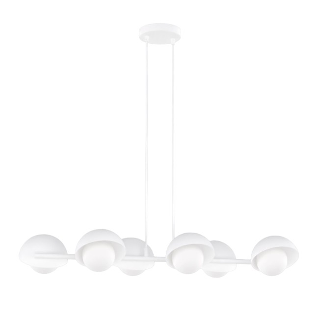Suspension Nordessa blanche (4 lumières)