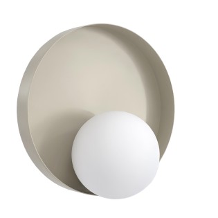 Applique mural Halvia blanc.