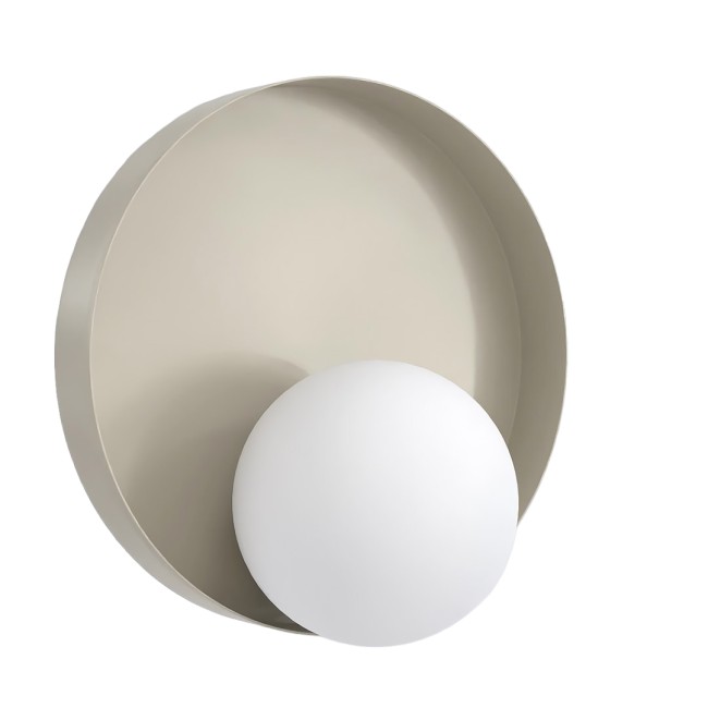 Applique mural Halvia blanc.