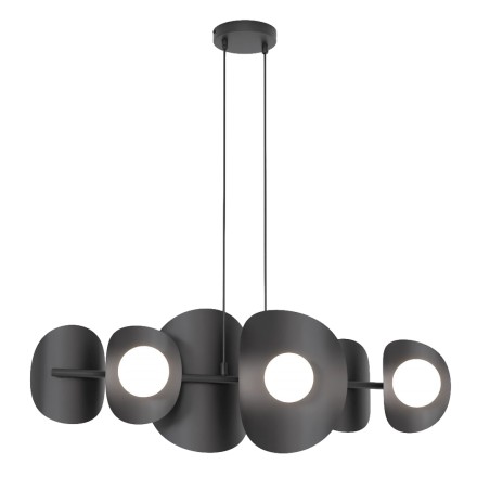 Suspension Lithora noire (4 lumières)