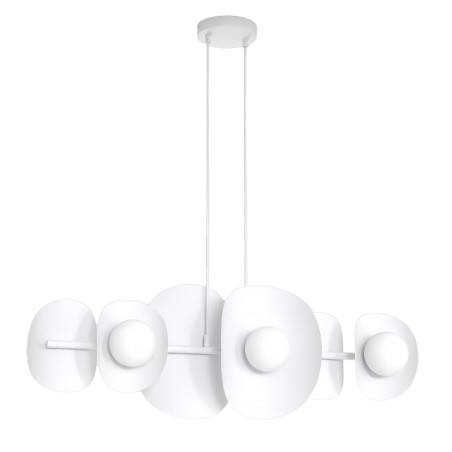 Suspension Lithora blanche (4 lumières)