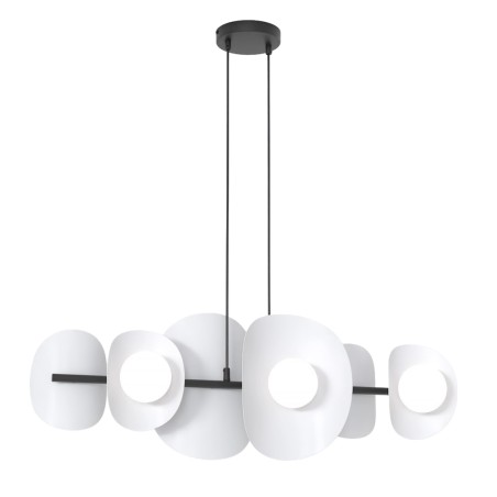 Suspension Lithora grise (4 lumières)