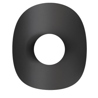 Suspension Arka blanche+orange (3 lumières)