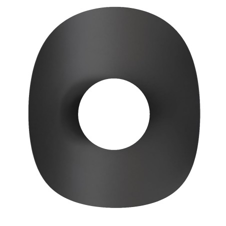 Suspension Arka blanche+orange (3 lumières)