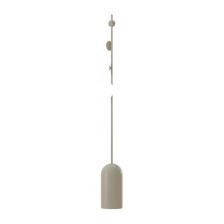 Lampe sur pied Tandem blanche (4 lumières)