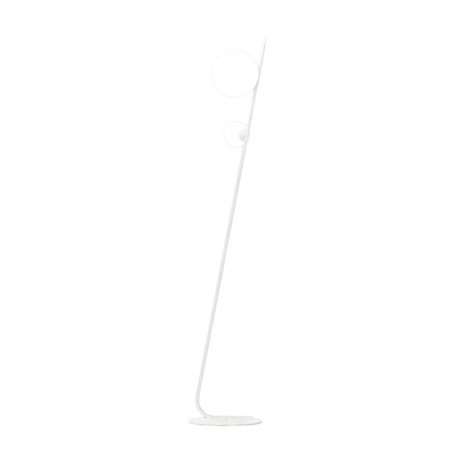 Lampe sur pied Zayra blanche (2 lumières)