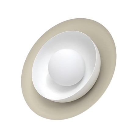 Applique mural Kumi moka+blanc.