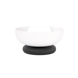 Lampe de table Fenko blanc+noir.