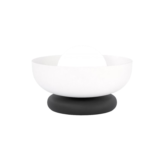 Lampe de table Fenko blanc+noir.
