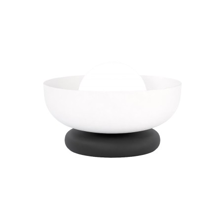Lampe de table Fenko blanc+noir.