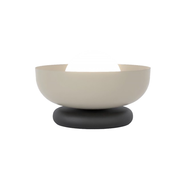 Lampe de table Fenko moka+noir.