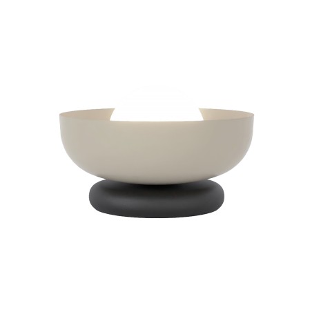 Lampe de table Fenko moka+noir.