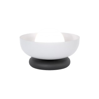 Lampe de table Fenko gris+noir.