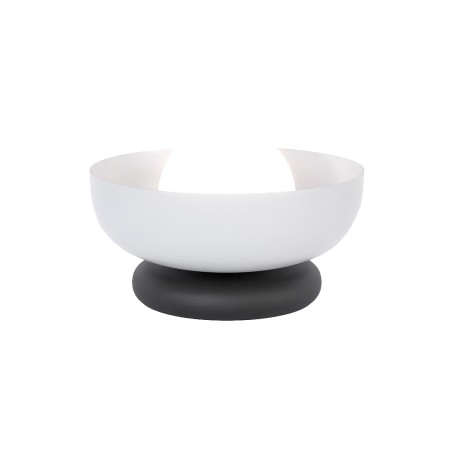 Lampe de table Fenko gris+noir.