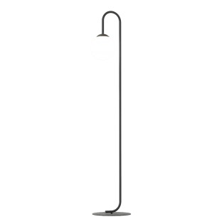Lampe sur pied Malvi noire.