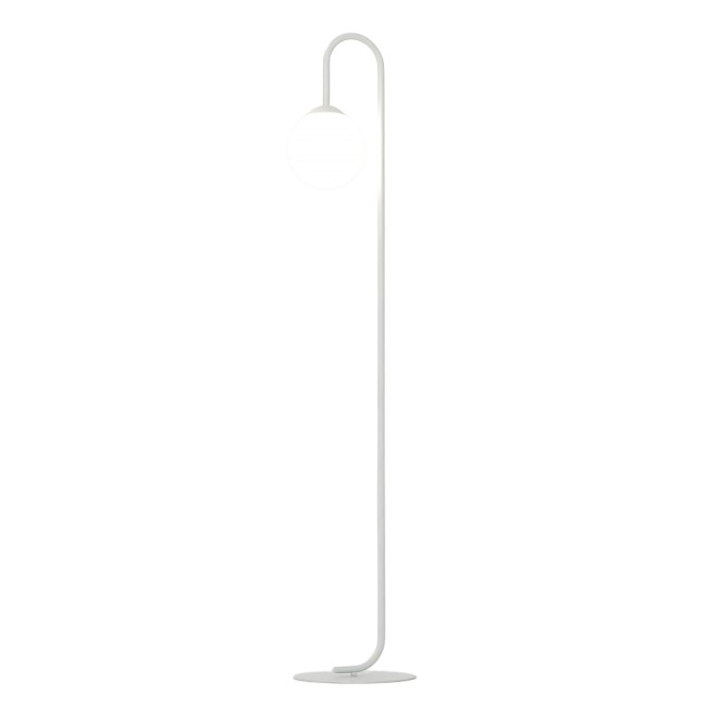 Lampe sur pied Malvi blanche.