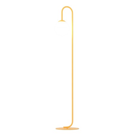 Lampe sur pied Malvi orange.