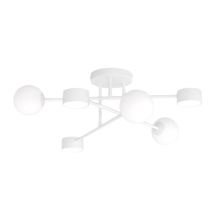 Lampe de plafond Varli blanche (6 lumières)