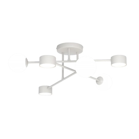 Lampe de plafond Varli gris (6 lumières)