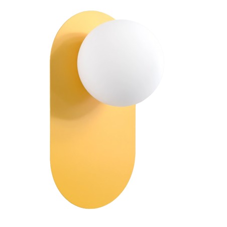 Lampe de plafond Serma orange.