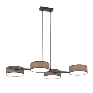 Suspension Troma marron+noir (4 lumières)
