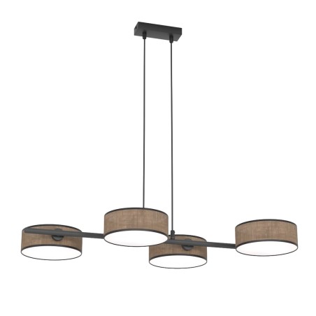 Suspension Troma marron+noir (4 lumières)