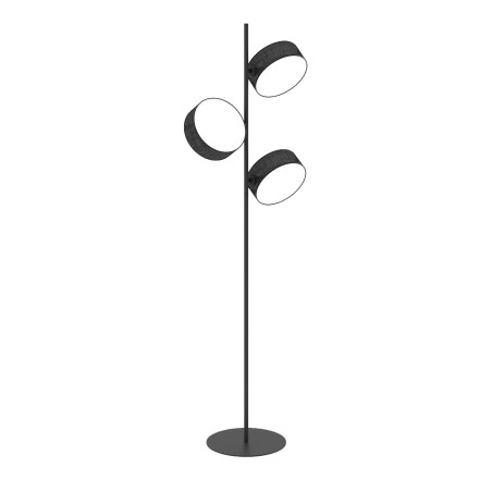 Lampe sur pied Troma noire (3 lumières)