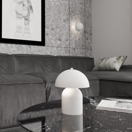 Lampe de table Konvi blanche (2 lumières)