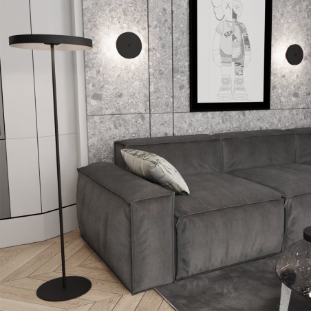Lampe sur pied Zuko noire (3 lumières)