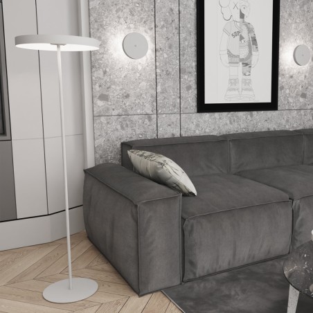 Lampe sur pied Zuko blanche (3 lumières)