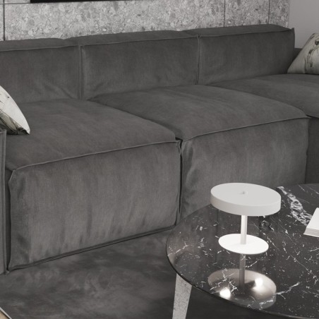 Lampe de table Zuko blanche (2 lumières)