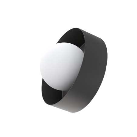 Applique mural Tenzo noir.