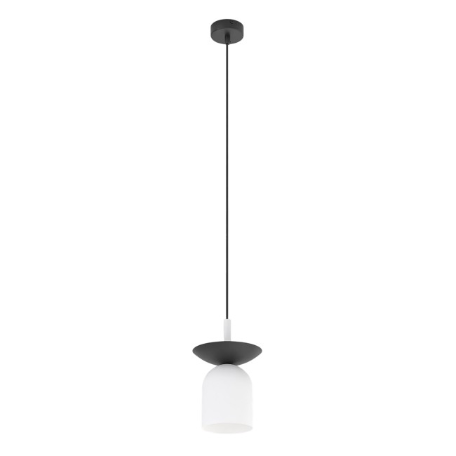 Suspension Lorenza blanc+noir.
