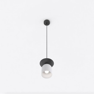 Suspension Lorenza gris+noir.