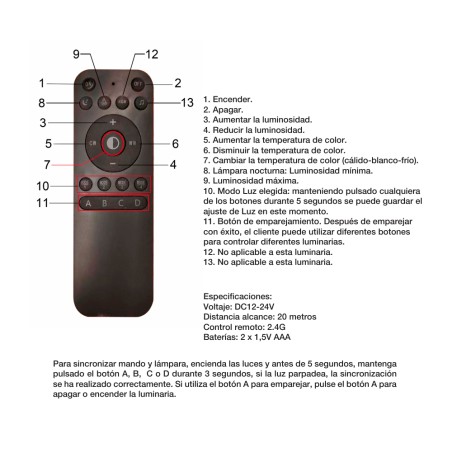 copy of Lámpara colgante LED Colette Dim (182W)