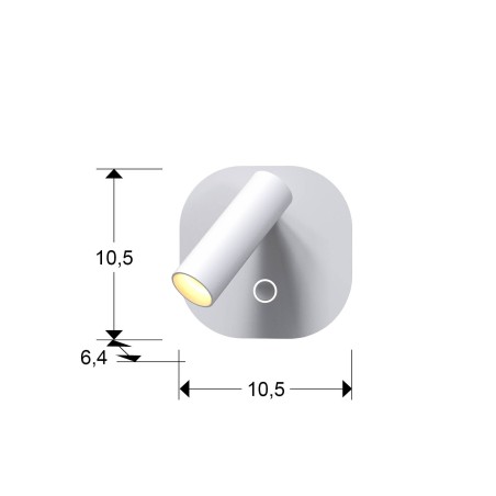 Applique de lecture LED Biblio (6W+2,1W)