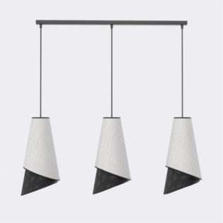 Suspension Vist Noir+Gris (3 lumières)