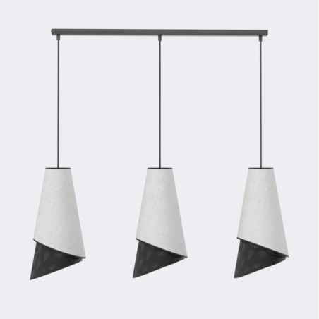 Suspension Vist Noir+Gris (3 lumières)