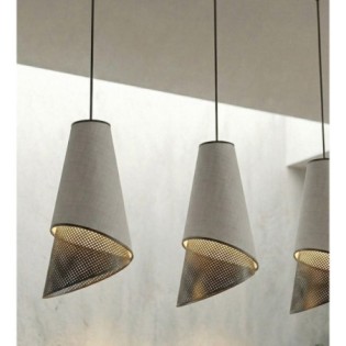 Suspension Vist Noir+Gris (3 lumières)