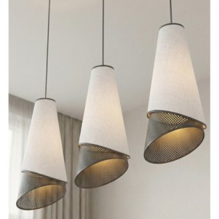 Suspension Vist Noir+Gris (3 lumières)