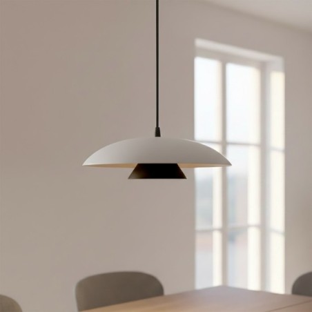 Suspension Tisa Blanc+Noir