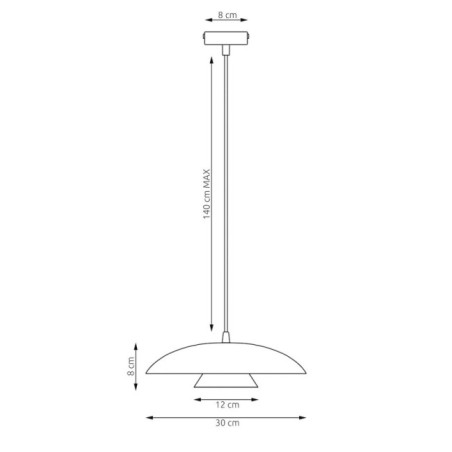 Suspension Tisa Blanc+Noir