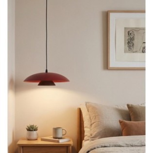 Suspension Tisa Bordeaux+Noir