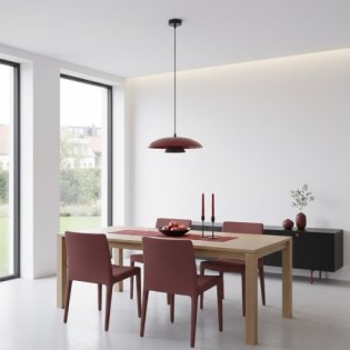 Suspension Tisa Bordeaux+Noir