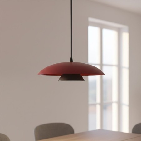 Suspension Tisa Bordeaux+Noir
