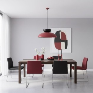 Suspension Sava Bordeaux+Noir