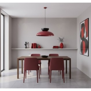 Suspension Sava Bordeaux+Noir