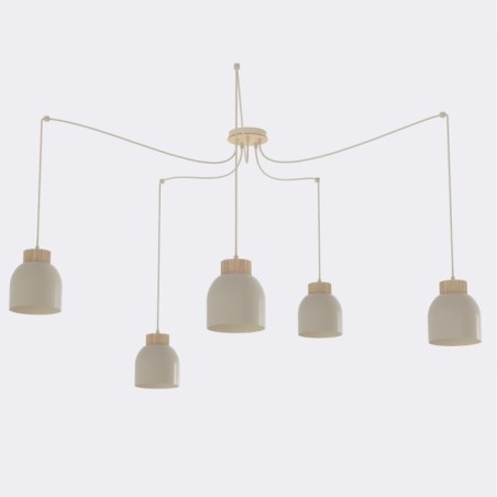 Suspension Prut Moka (5 lumières)