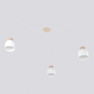 Suspension Prut Blanc (3 lumières)
